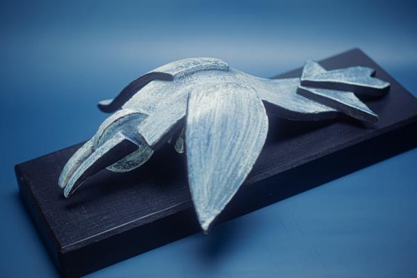 Vogel blauw voorbeeld